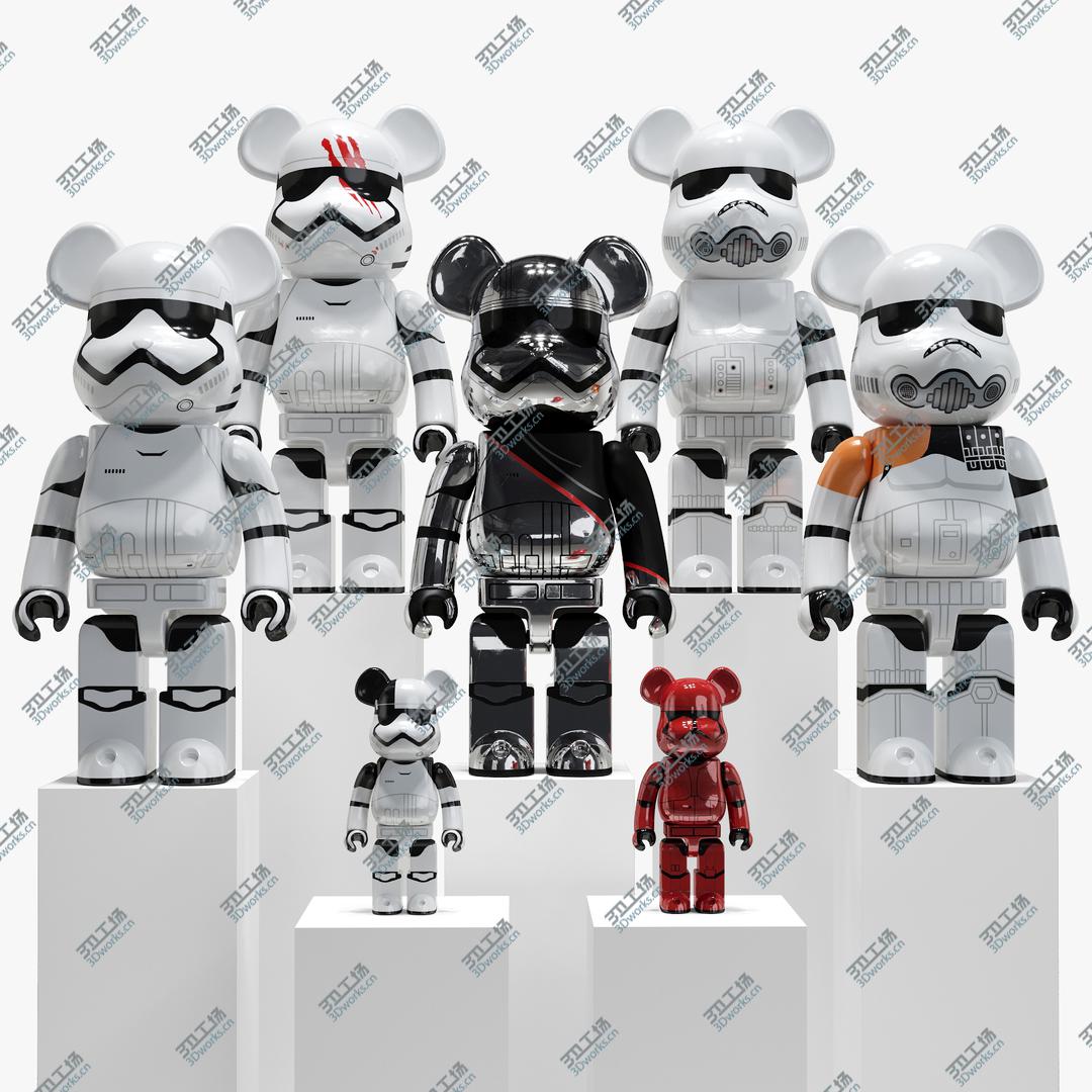 3D打印 星球大戰積木熊 Bearbrick Star Wars